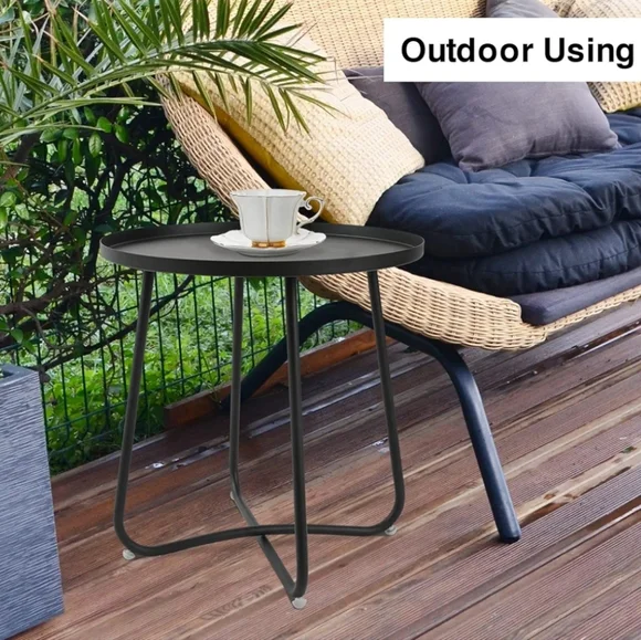 Amazon | Outdoor Side Table - Picture 4 of 5